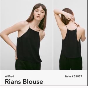 Wilfred rains blouse 100% silk